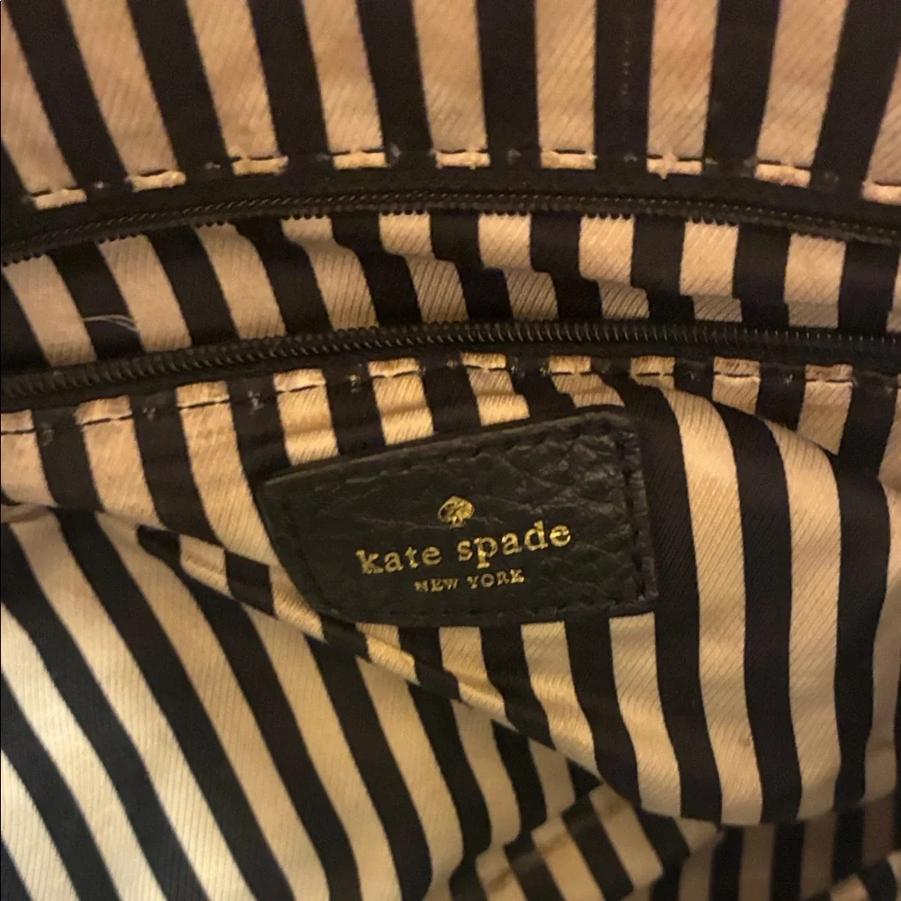 Kate‎ Spade Black Leather Shoulder Bag with Tassel